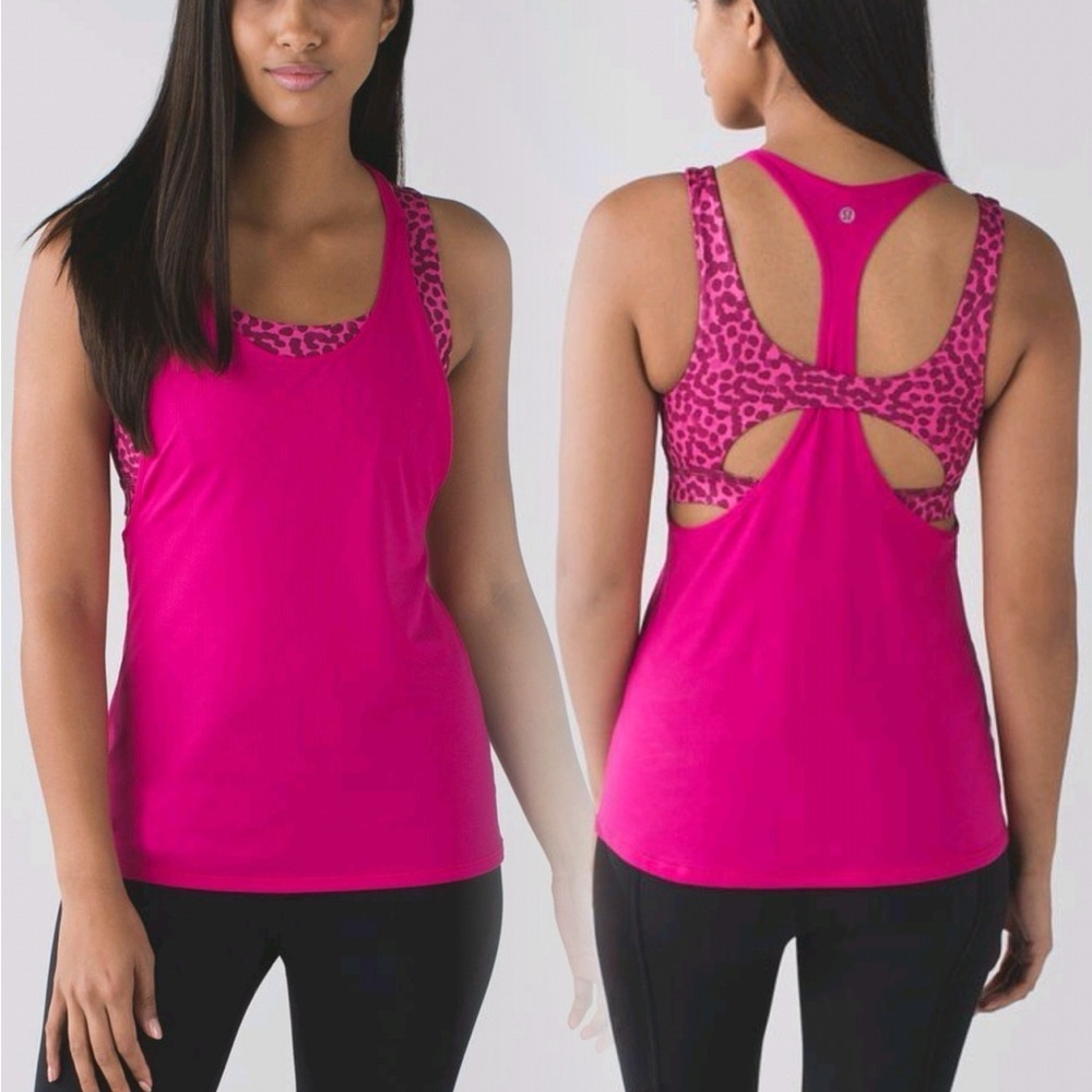 Lululemon All Sport Support Tank - Jewelled Magenta - Size 4/6 (est.)